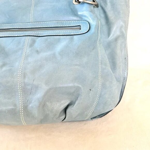 Firenze Bella Floral Leather Hobo Handbag - Picture 9 of 9